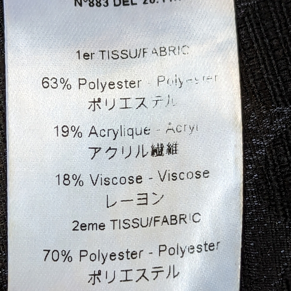 Women’s Cote’lac Tissue Fabric Sleeveless Tank Top, Size 1, US Size: M, black - Picture 11 of 13